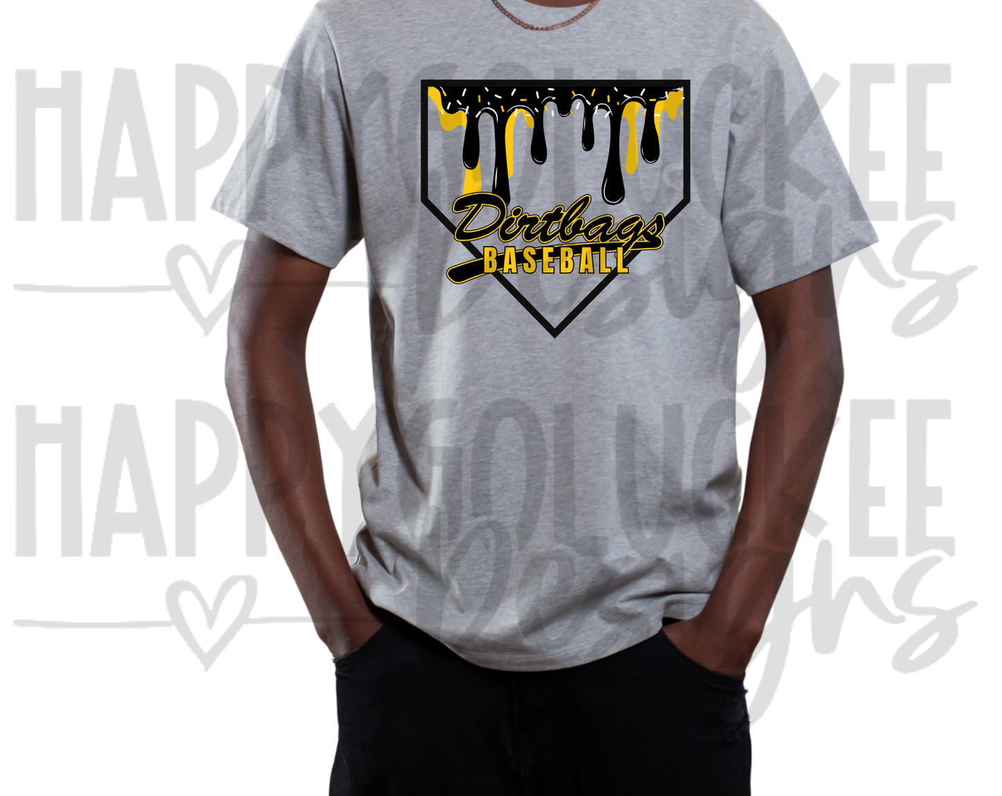 Dirtbags Drip style baseball Tee