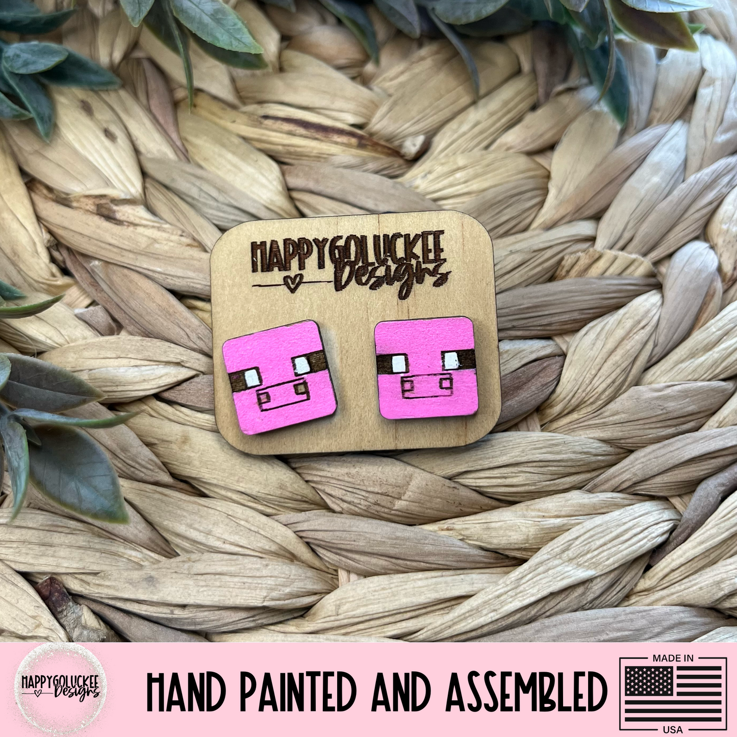 Minecraft Inspired Earrings