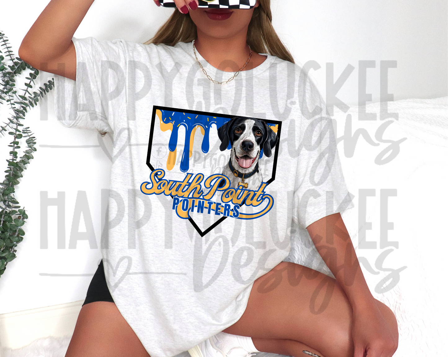 Pointers Baseball with Pup Tee + Crewneck