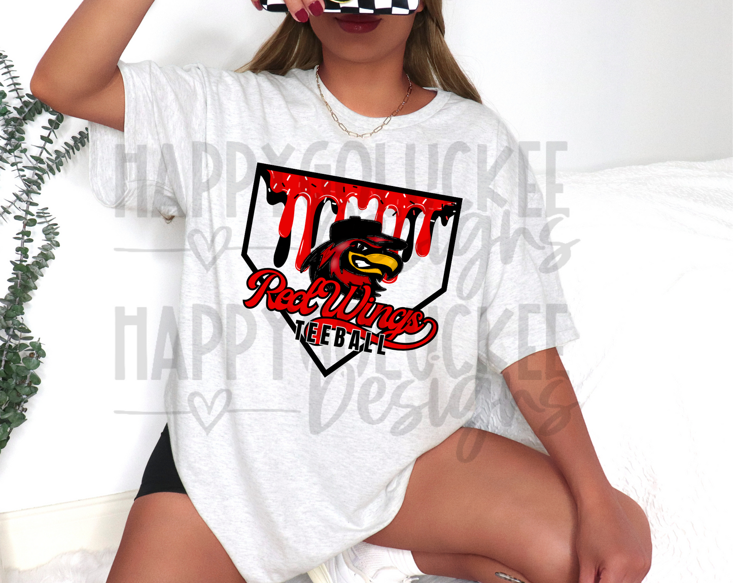 Ball Mascot Tee + Crew / Red and Black