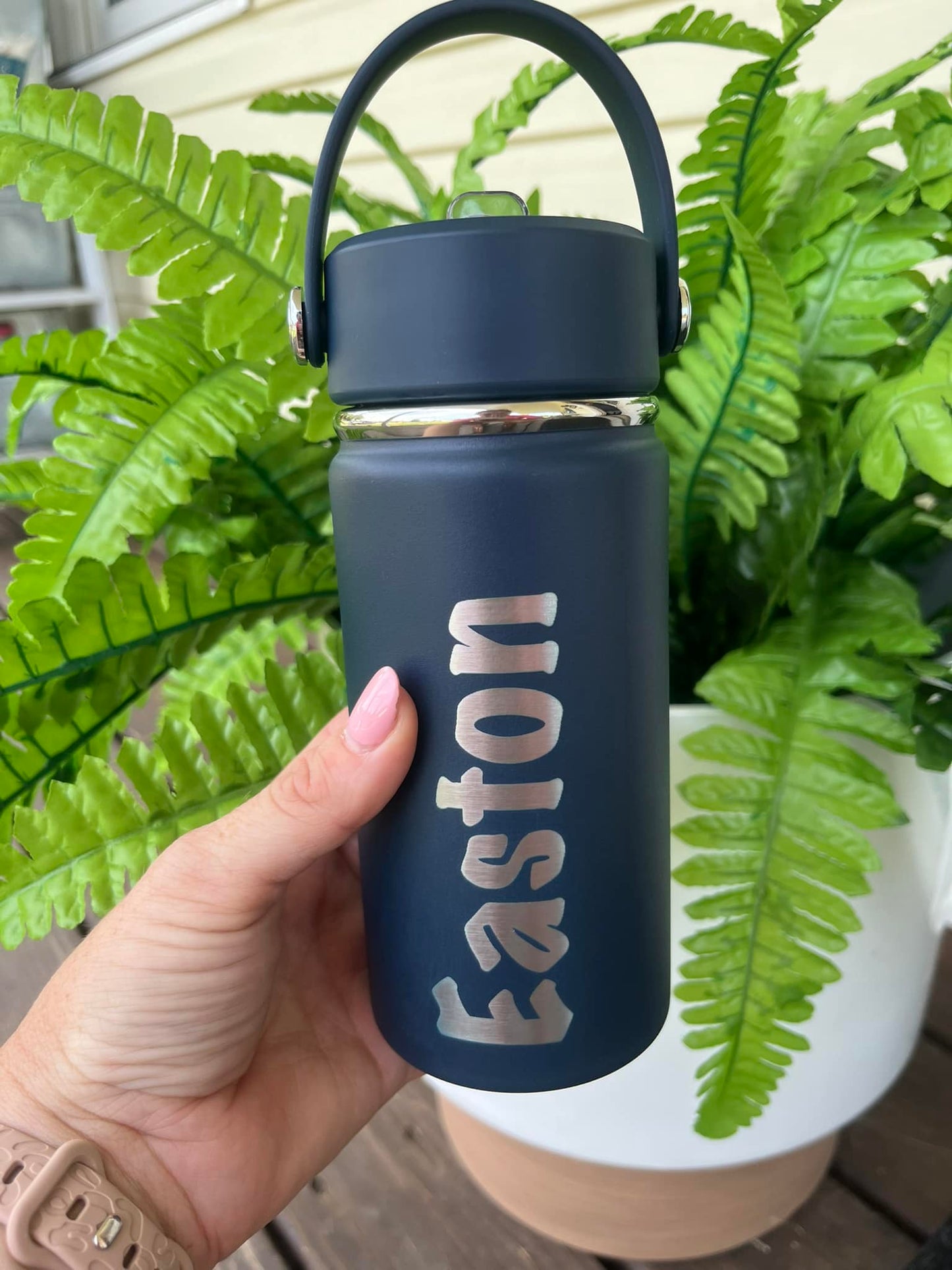 Coated Stainless Steel Engraved 14oz Kids Tumblers