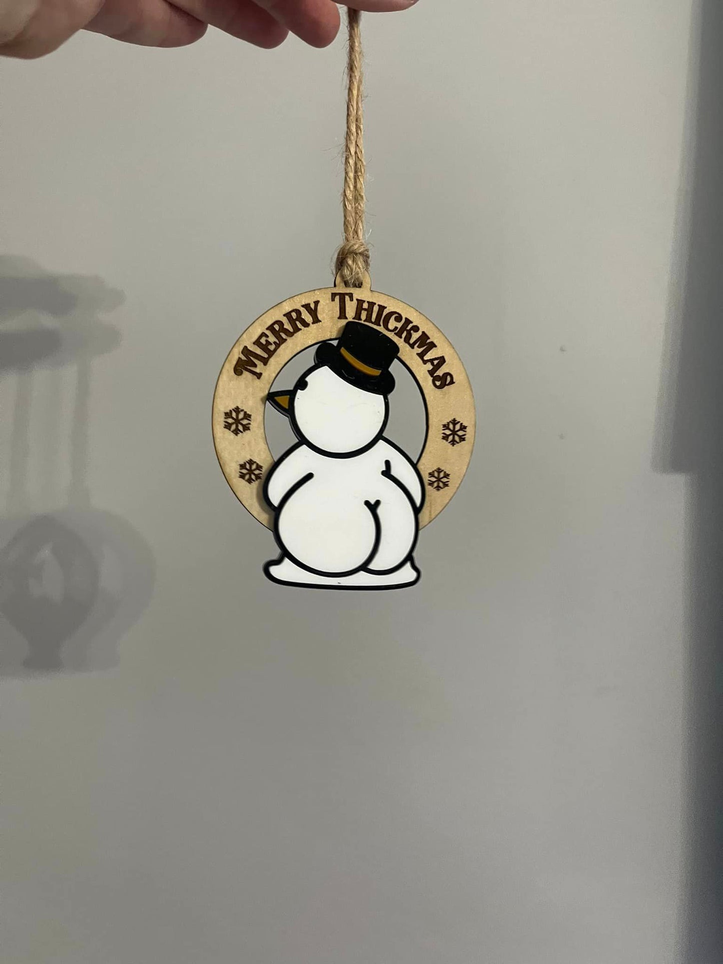 Big Booty Christmas Ornament