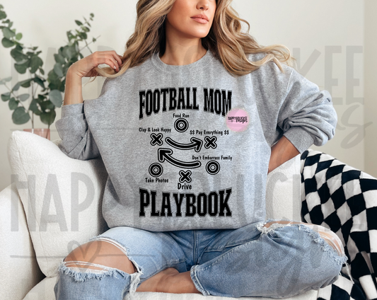 Football Mom Playbook - Crewneck or Tee