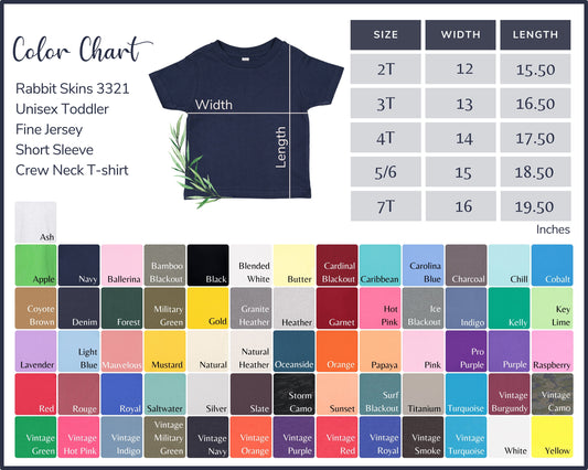 Custom Toddler Tee (Rabbit skin brand)