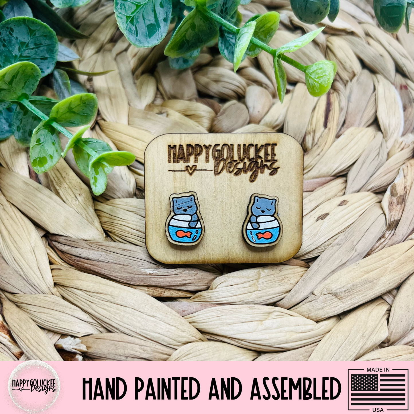 Cat Themed Earrings