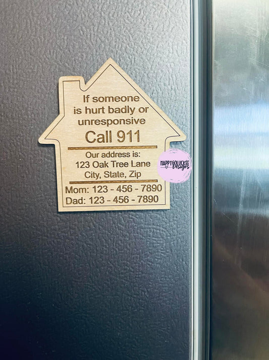 Fully Engraved Babysitter Magnet