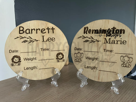 Personalized Birth Announcement