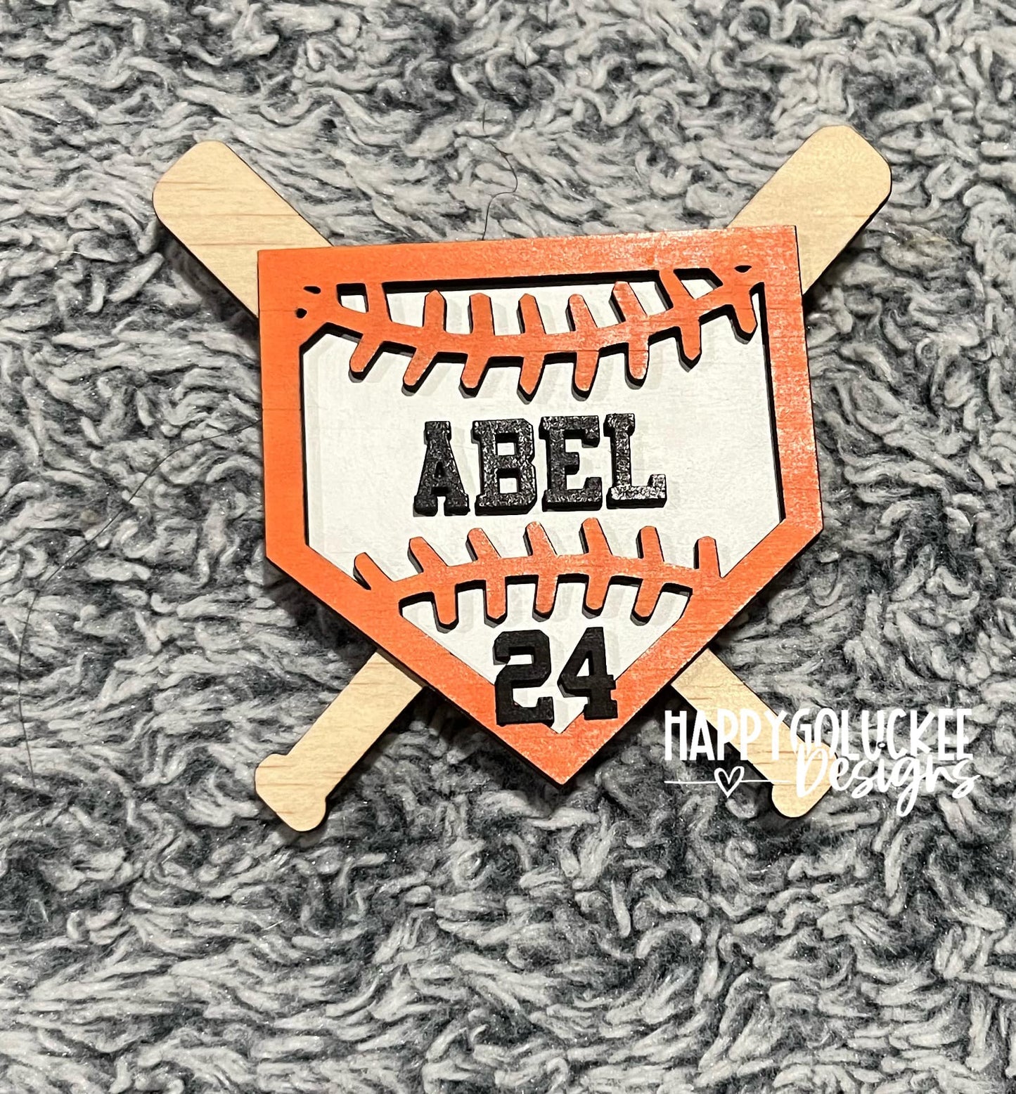 Personalized Bogg Baseball/Softball Button