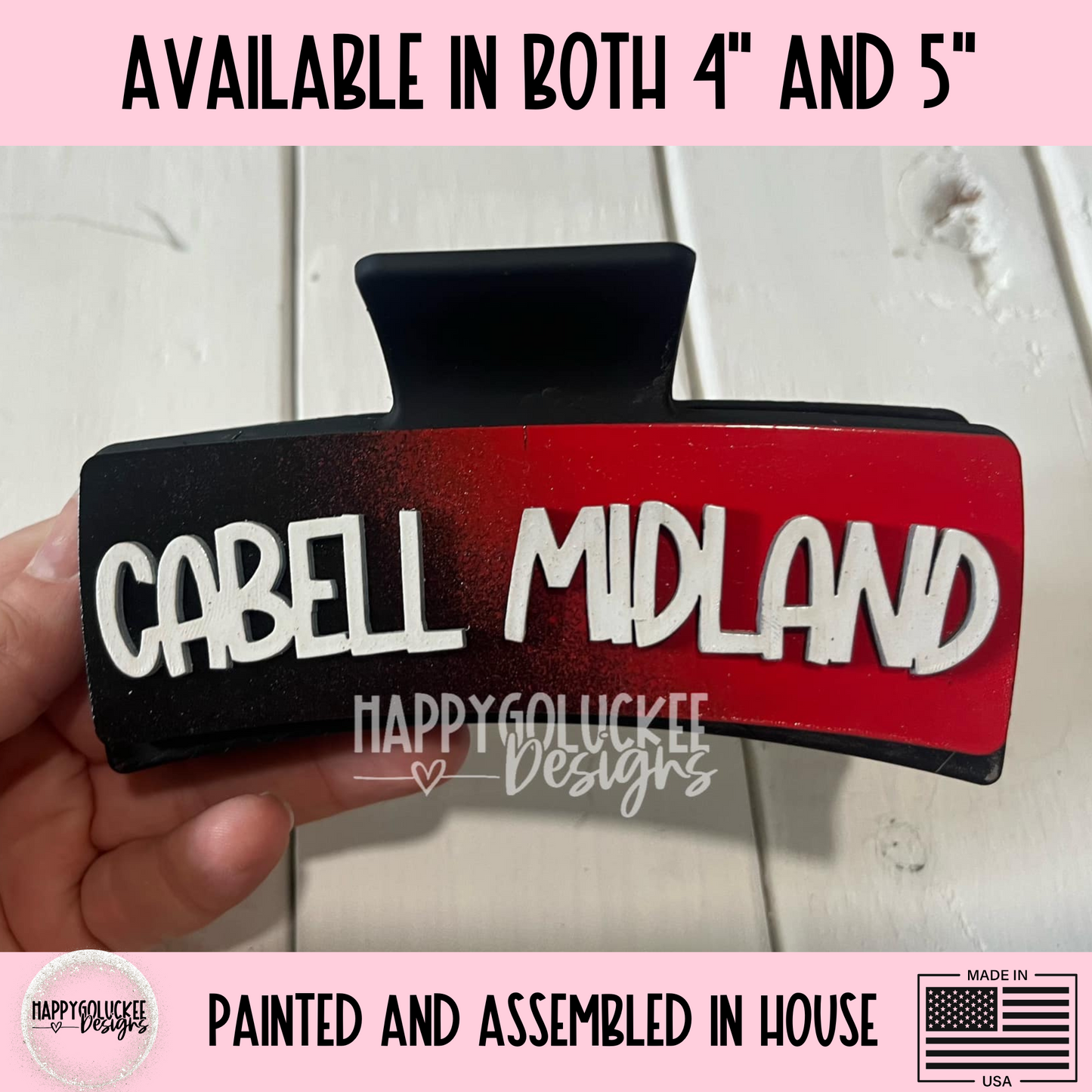 Cabell Midland Knights Color Switch Claw Clip