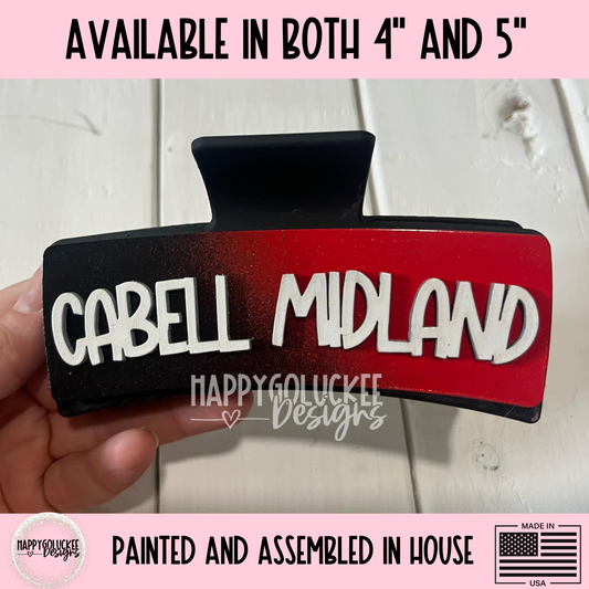 Cabell Midland Knights Color Switch Claw Clip