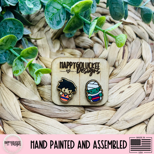 Dragon Ball Z Inspired Character Earrings