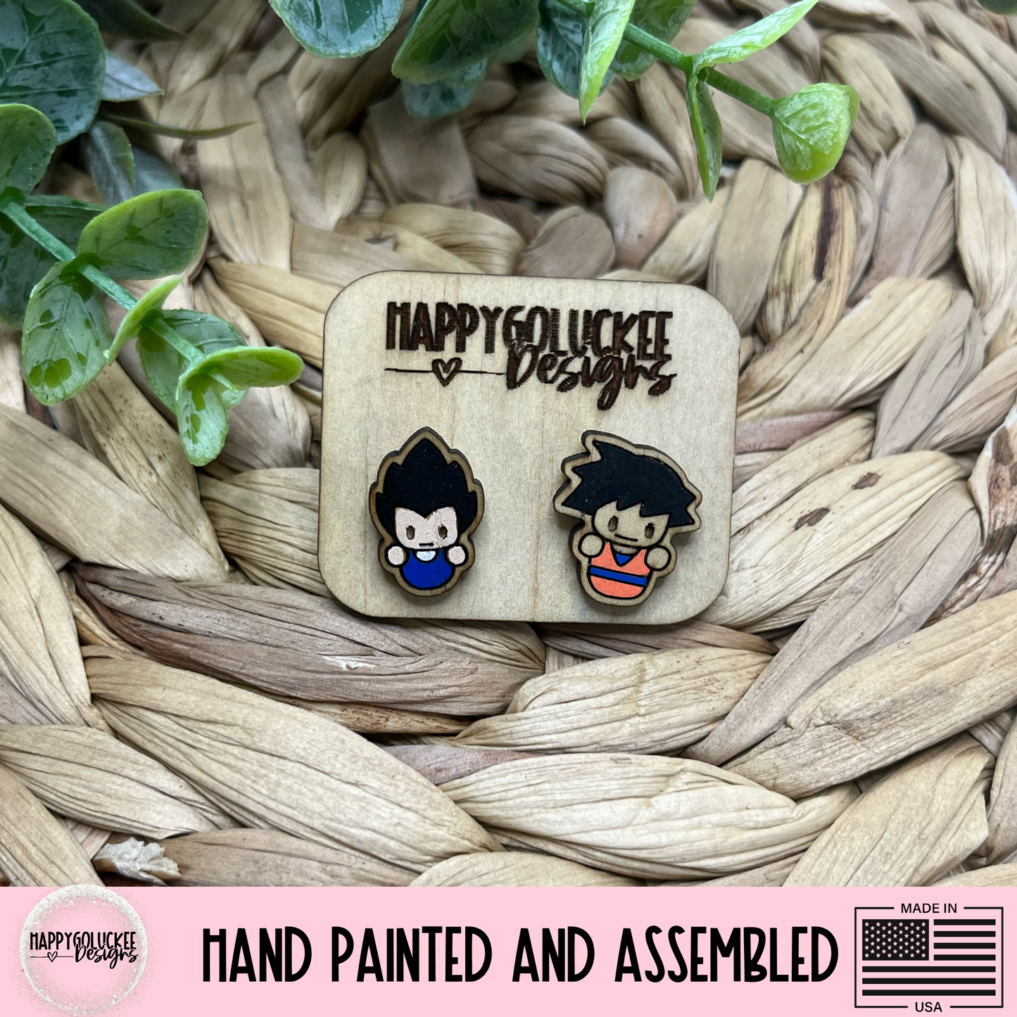 Dragon Ball Z Inspired Character Earrings