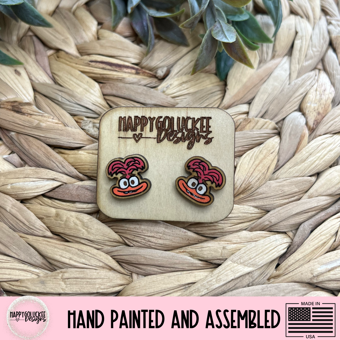 Inside Out Emotion Inspired Earrings