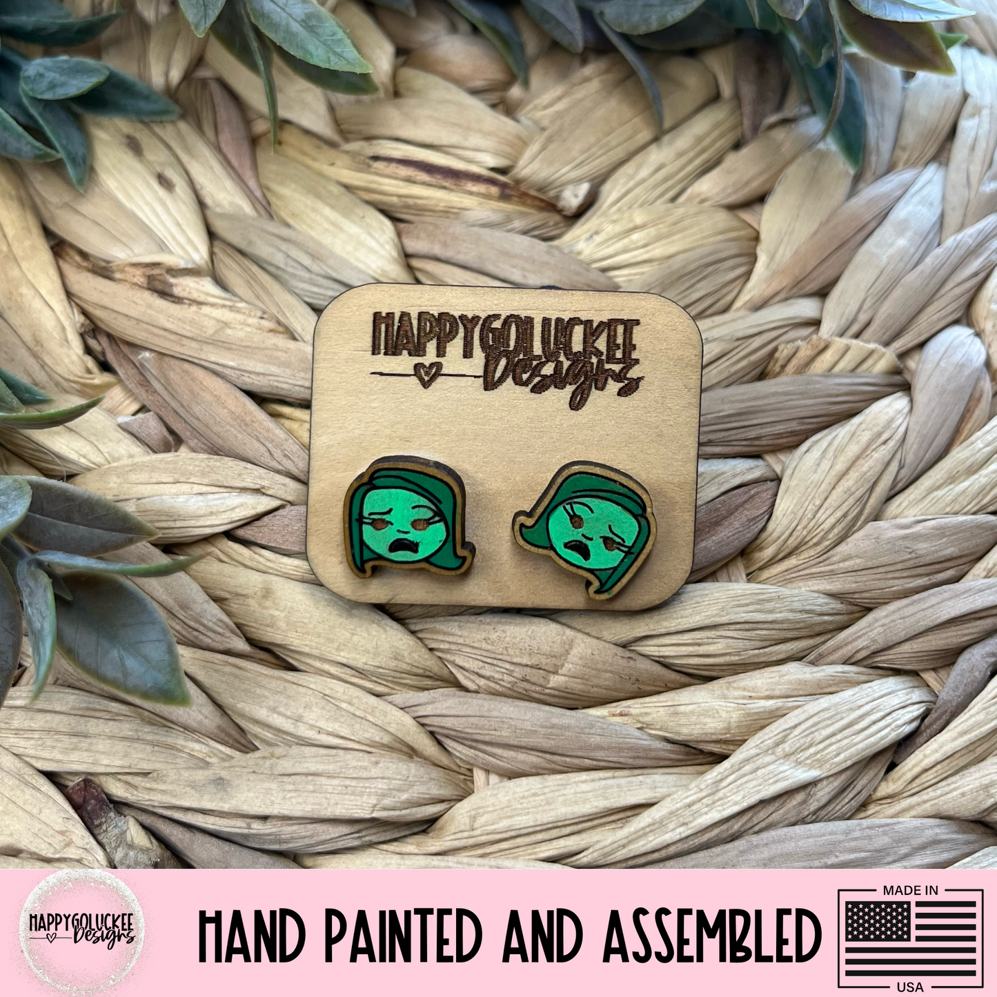 Inside Out Emotion Inspired Earrings