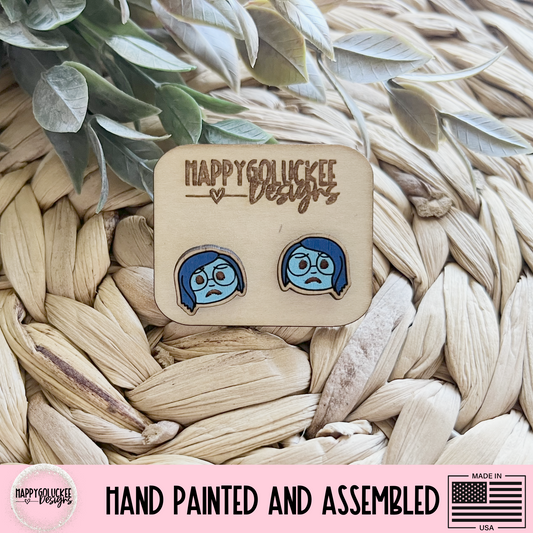 Inside Out Emotion Inspired Earrings