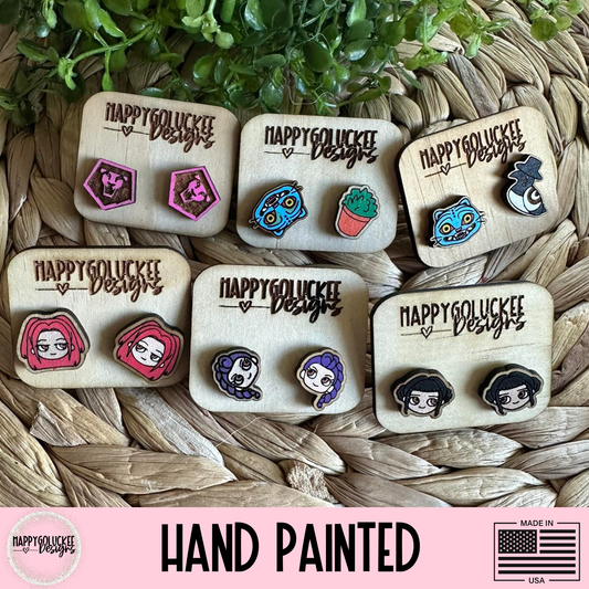 K Pop Band Demon Fighting Earrings