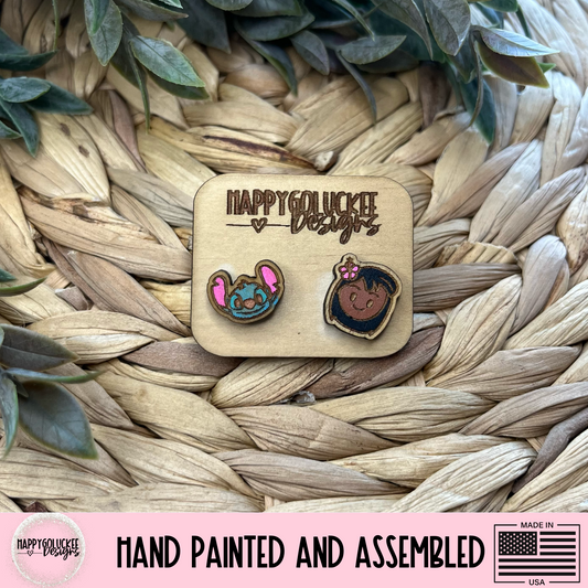 Lilo and Stitch Inspired Character Earrings