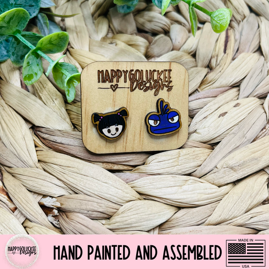 Monsters, Inc. Inspired Character Earrings