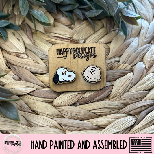 Charlie Brown Inspired Character Earrings