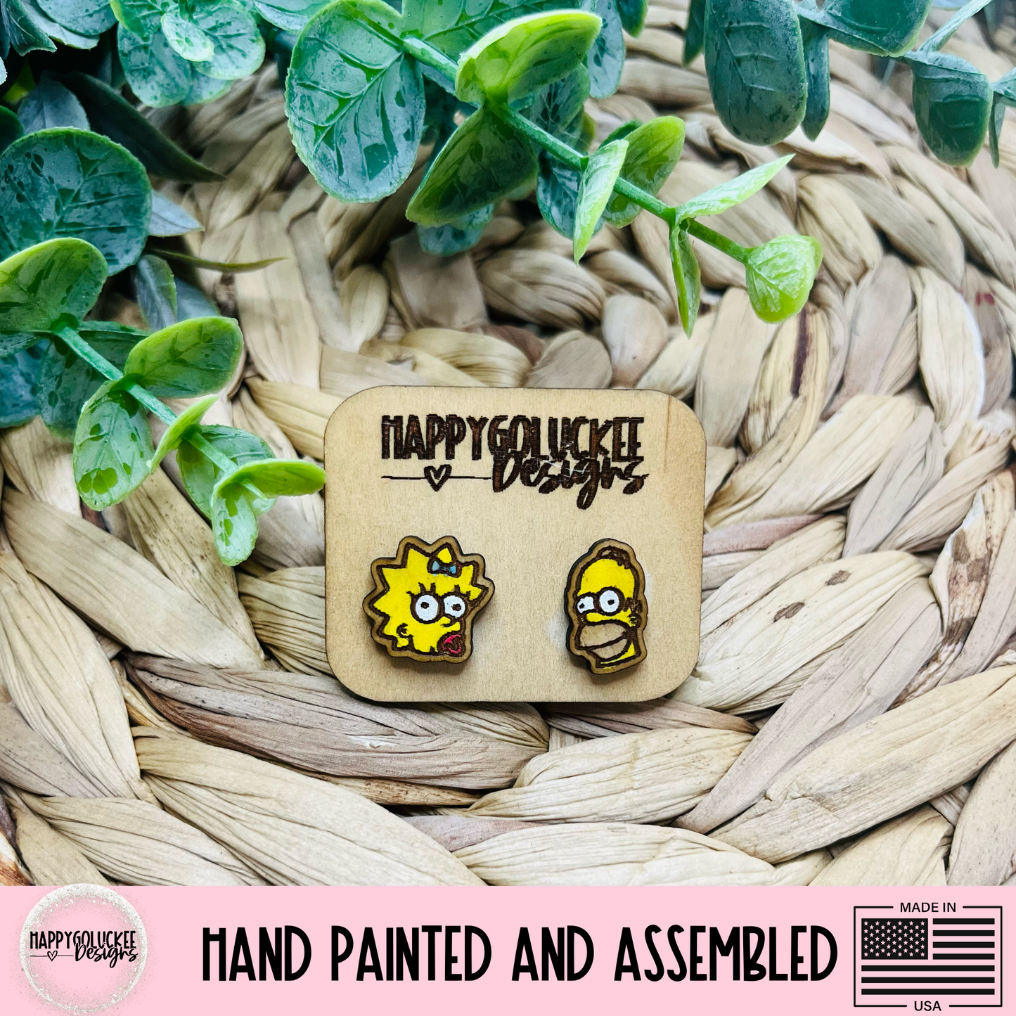 Simpsons Inspired Character Earrings