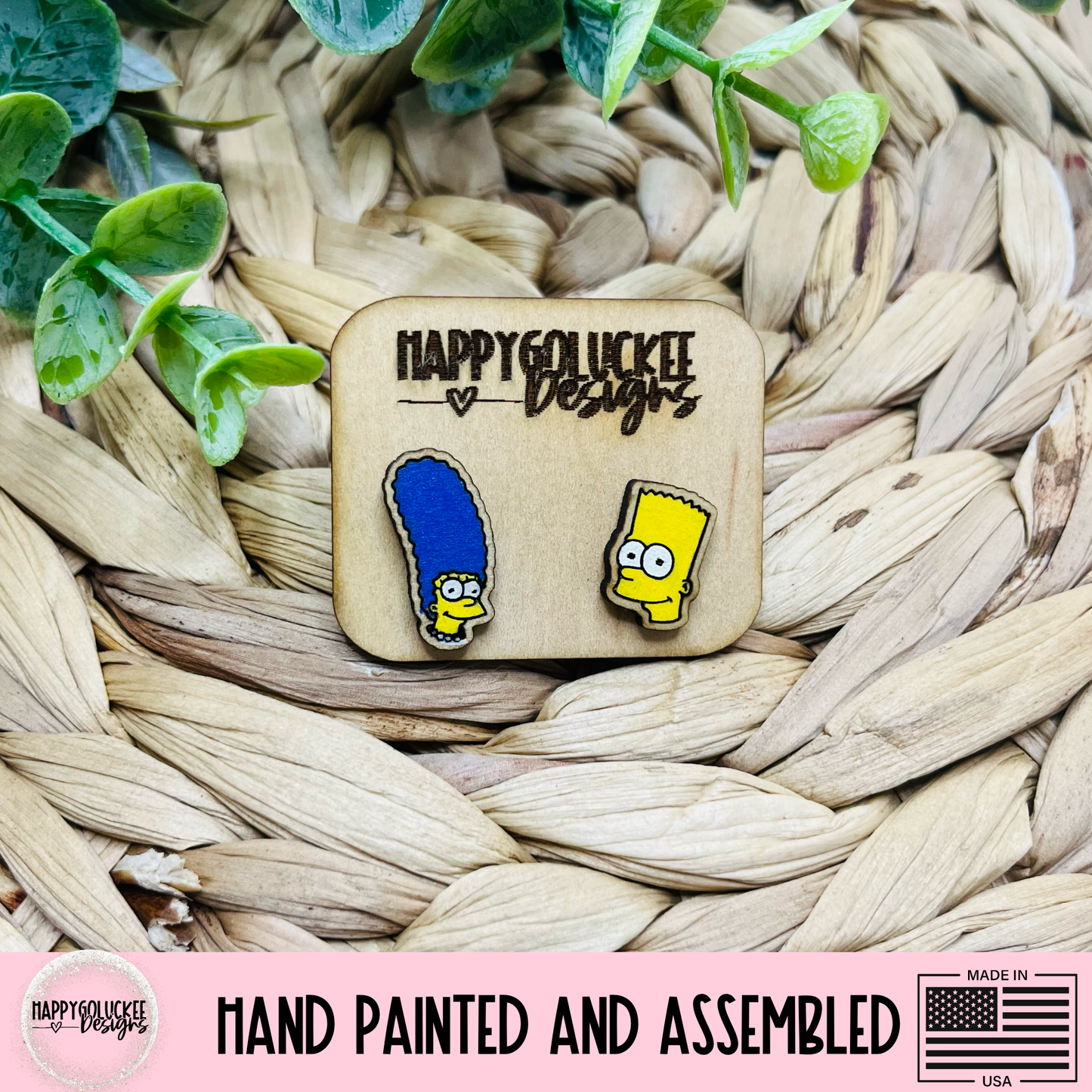 Simpsons Inspired Character Earrings