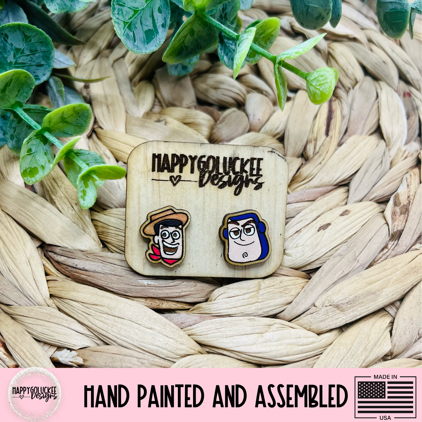 Toy Story Inspired Character Earrings