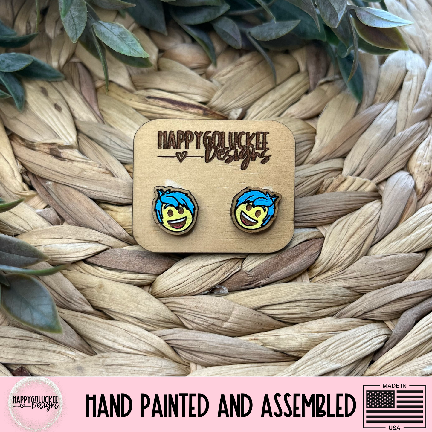 Inside Out Emotion Inspired Earrings