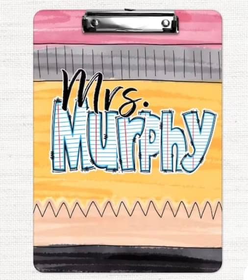 Personalized Teacher Clipboard