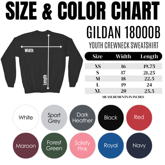 Custom Youth Crewneck Gildan Brand