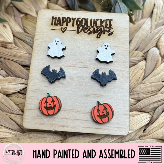 Halloween Simple Triple Stud Set