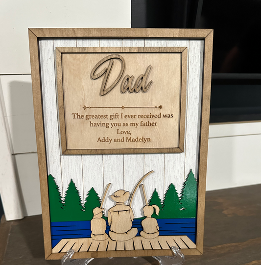 Dad Fishing Sign