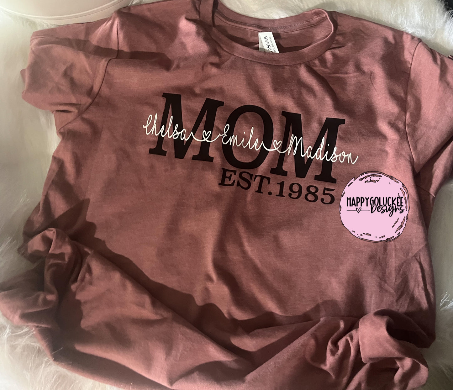 Personalized Mom EST. Tshirt