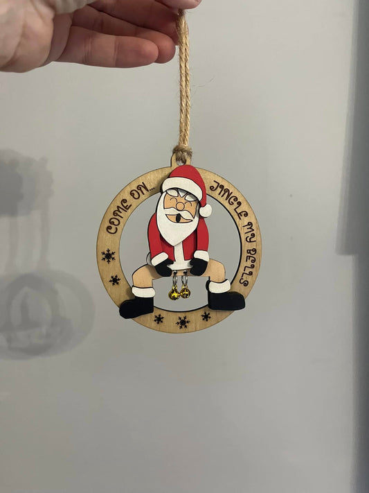 Jingle My Bells Santa Ornament