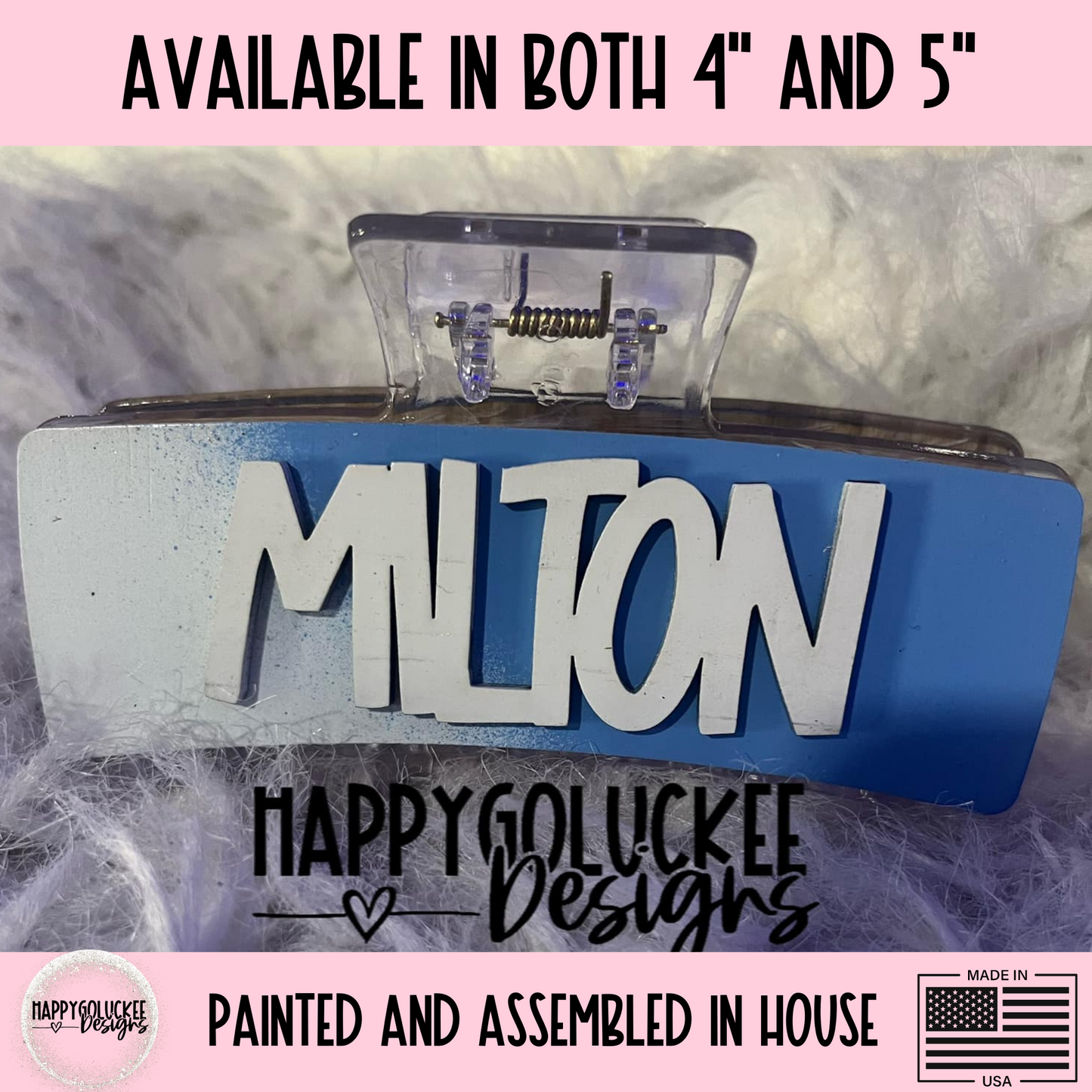 Milton Panthers Color Switch Claw Clip