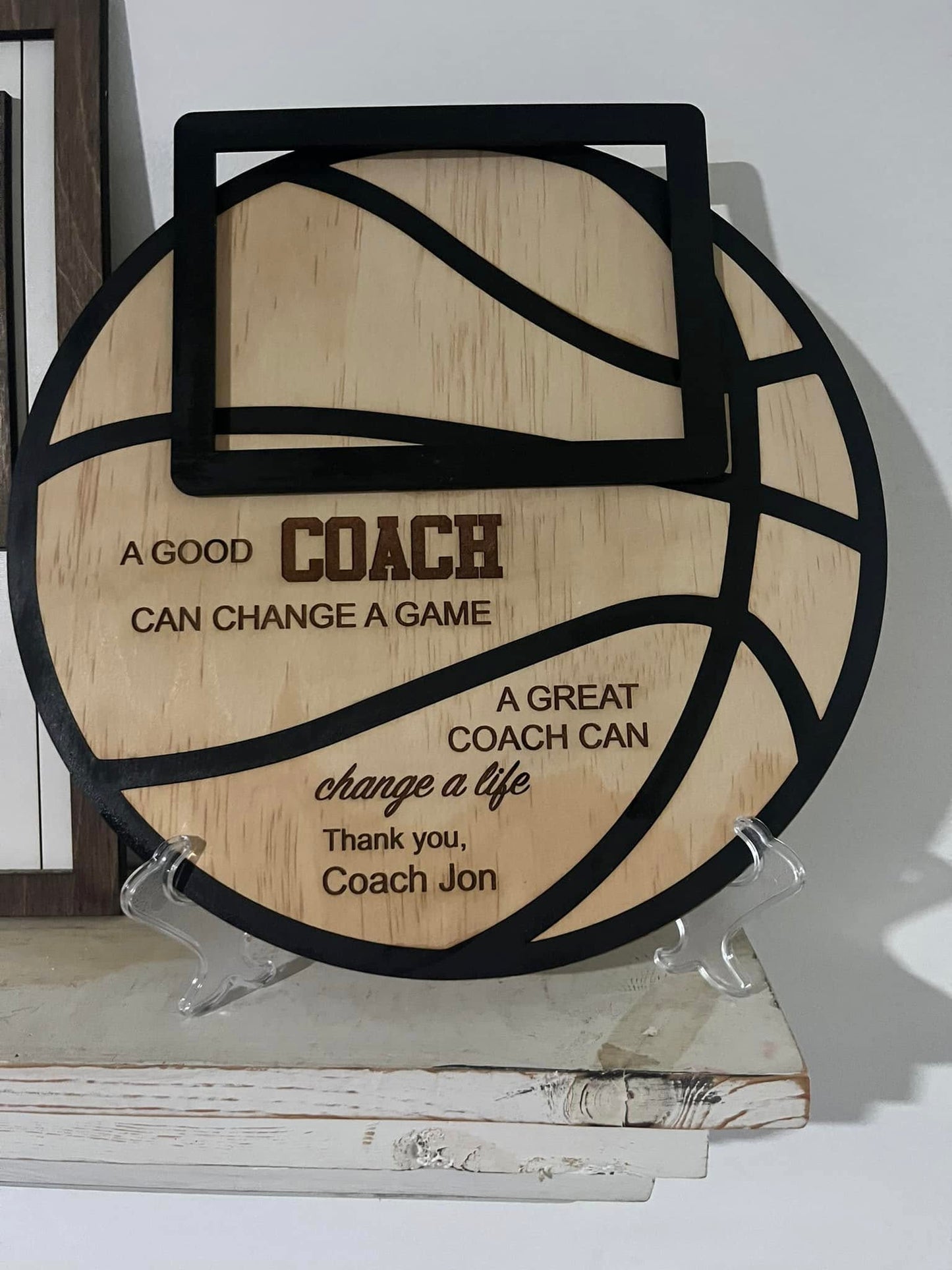Personalized Sports Coach Plaques