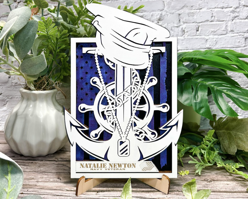 Navy Tribute, Tattered Flag Example
