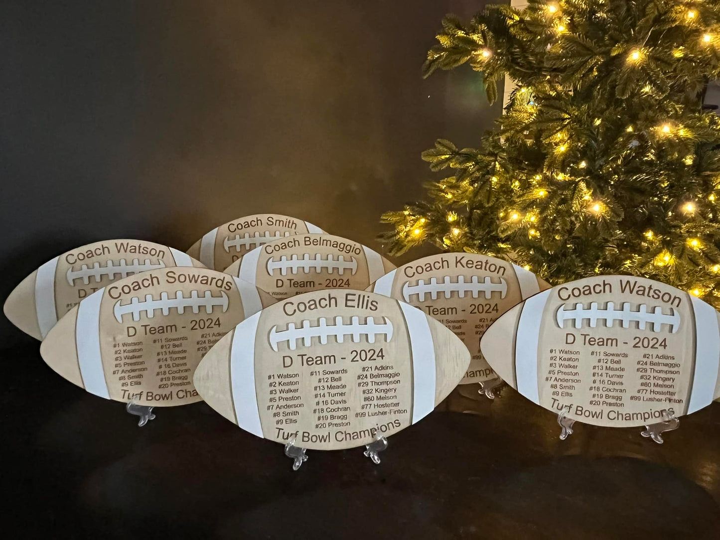 Personalized Sports Coach Plaques