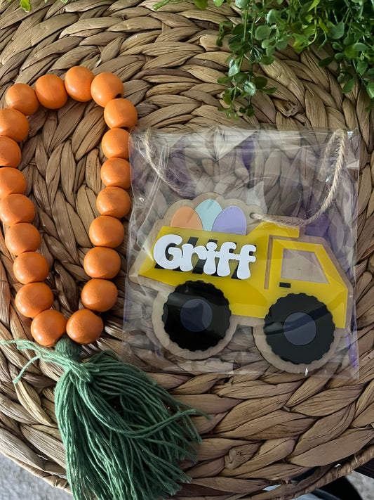 Personalized Easter Basket Tag
