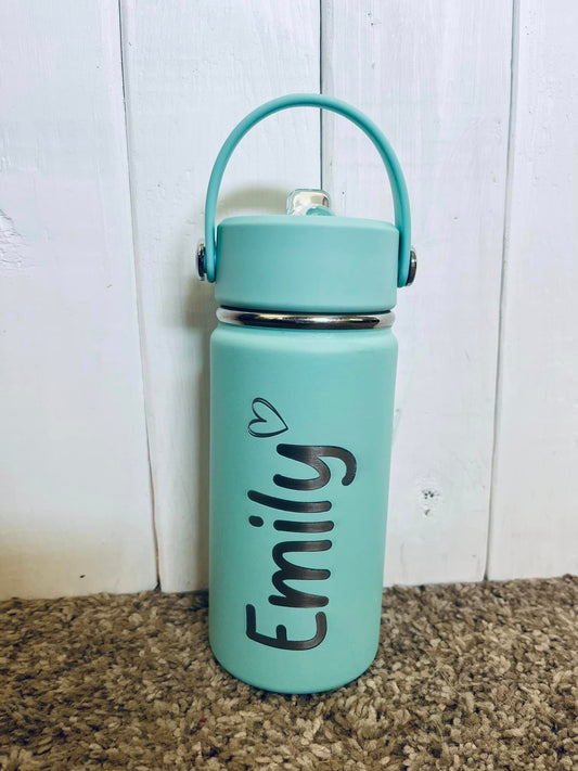 Coated Stainless Steel Engraved 14oz Kids Tumblers