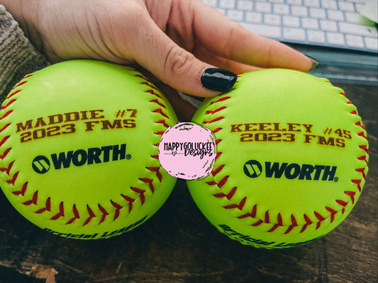 Personalized Softball