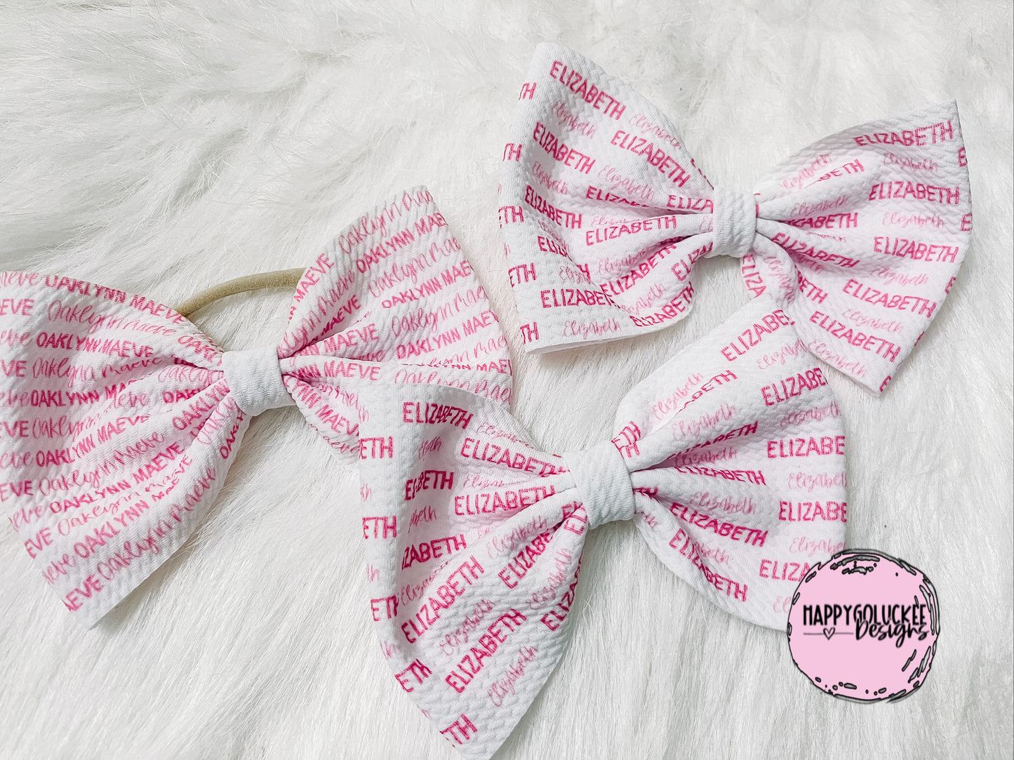 Personalized Name bow