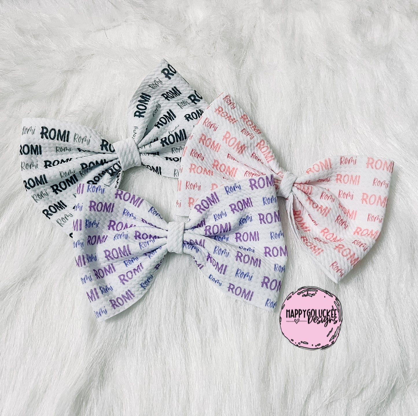 Personalized Name bow