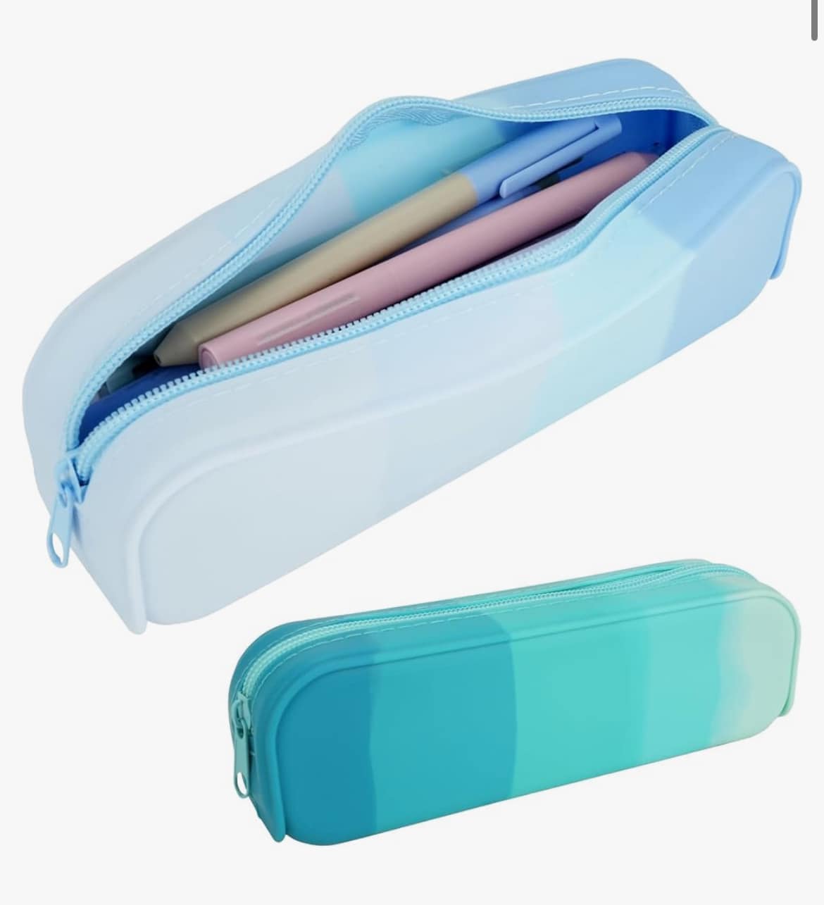 Personalized Engraved Silicone Pencil Pouch