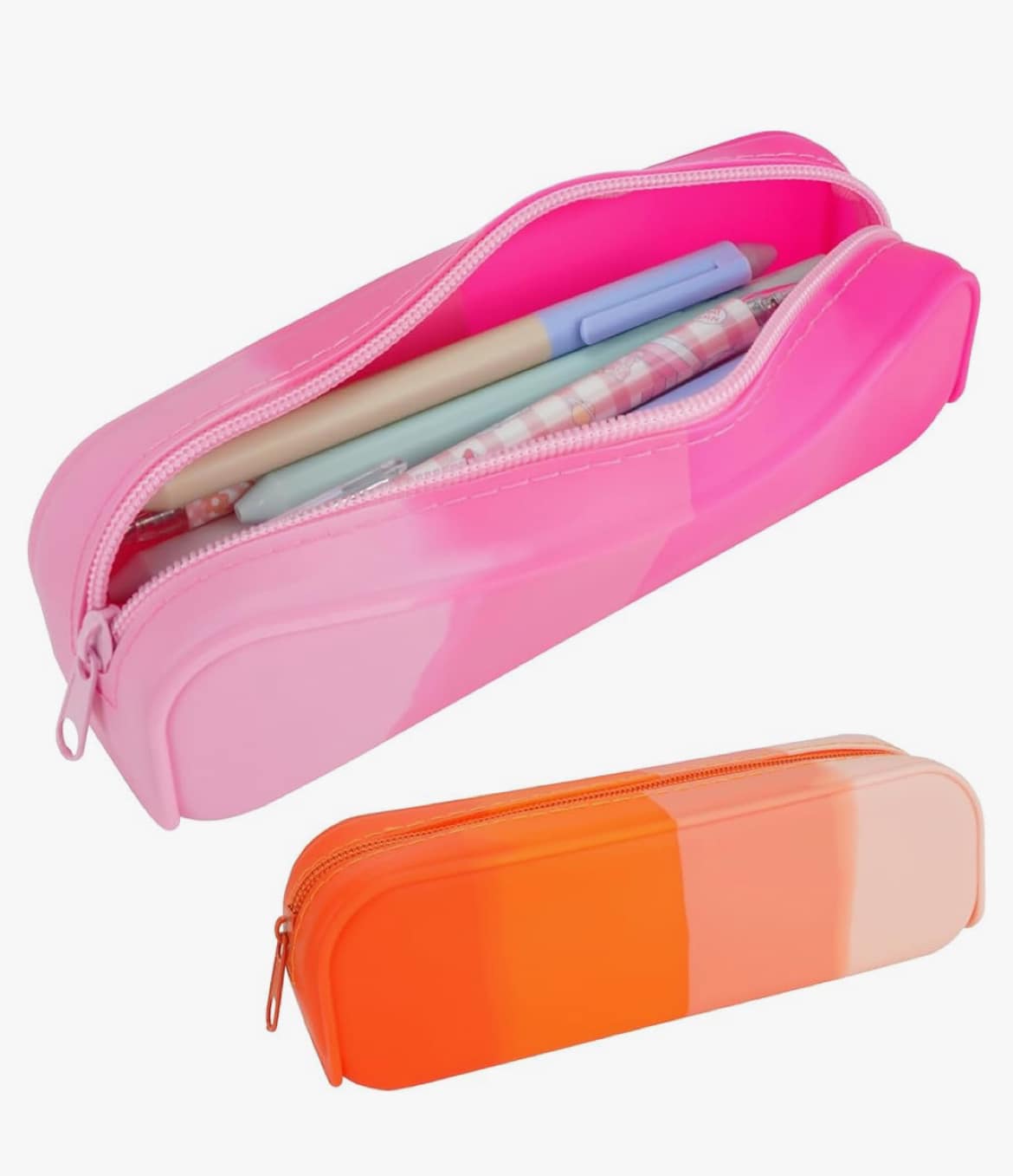 Personalized Engraved Silicone Pencil Pouch