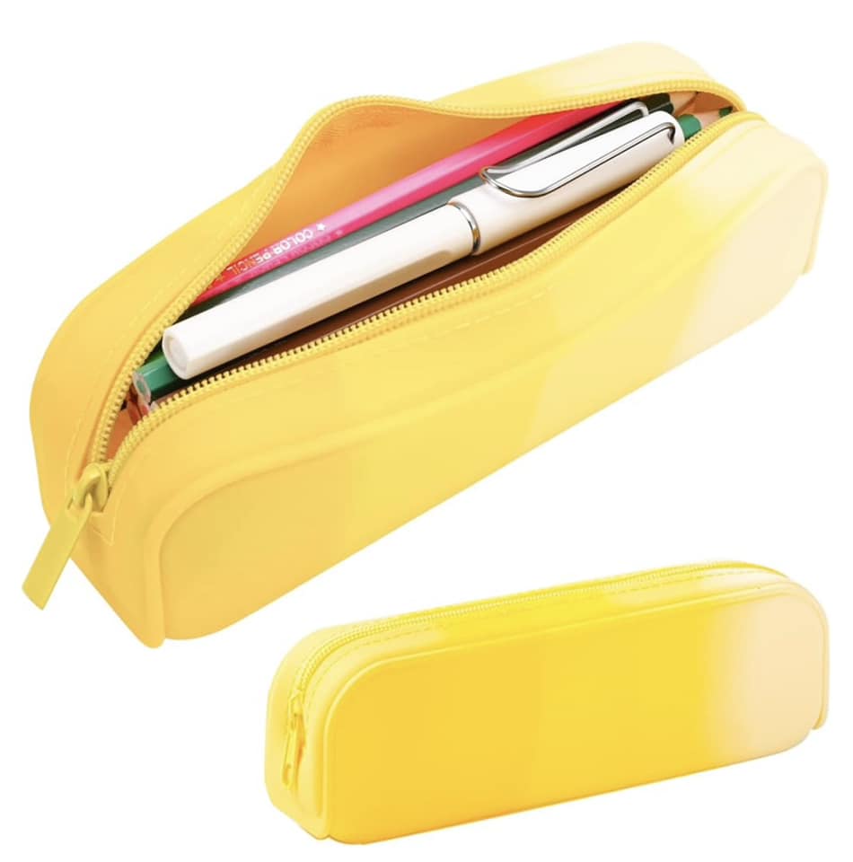 Personalized Engraved Silicone Pencil Pouch