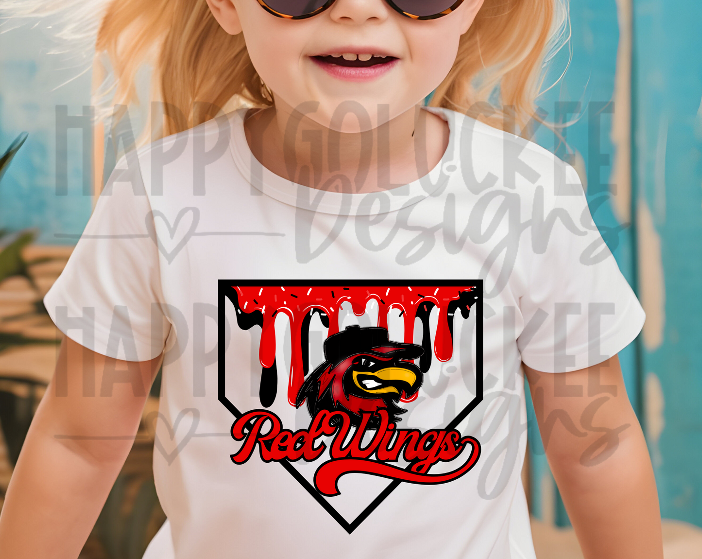 Ball Mascot Tee + Crew / Red and Black