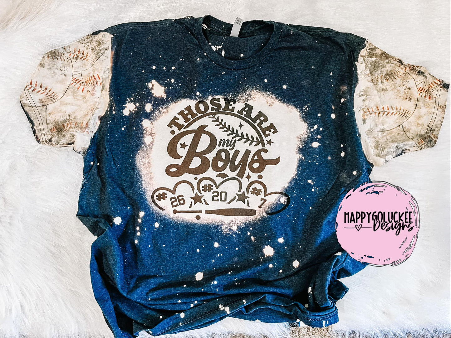 Those Are My Boys Baseball Tee